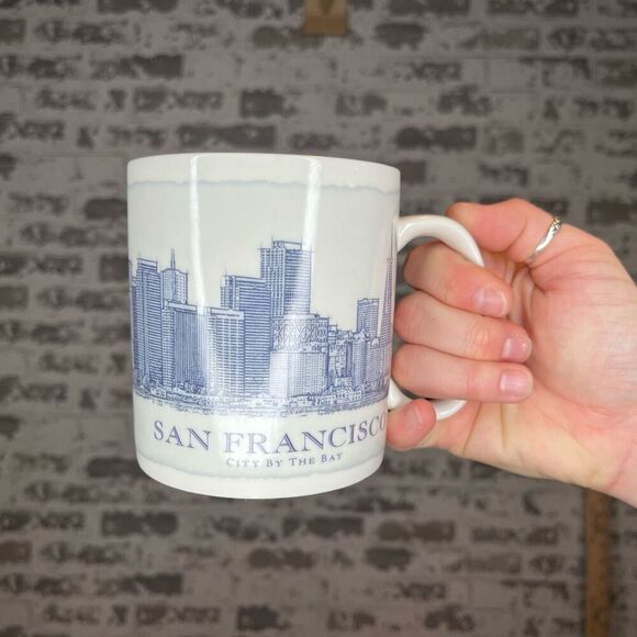 Starbucks | San Fransisco vintage blue and white ceramic mug - Picture 1 of 5